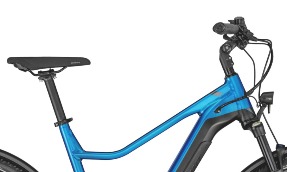 Фотографія Велосипед Bergamont E-Horizon FS Edition 28" (2021) 2021 Синьо-чорний
